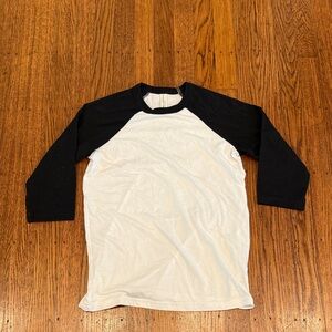 Bella Canvas Black and White Baseball Tee - girls size 10